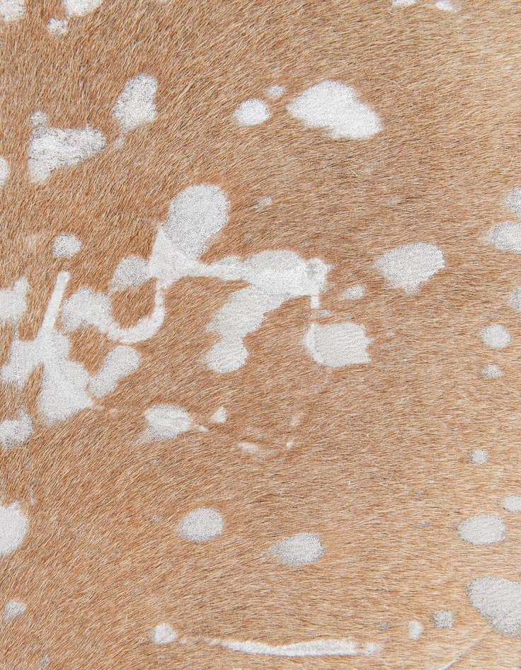 Detail image of 7' 1 x 7' 10 Cowhide Leather Square Rug