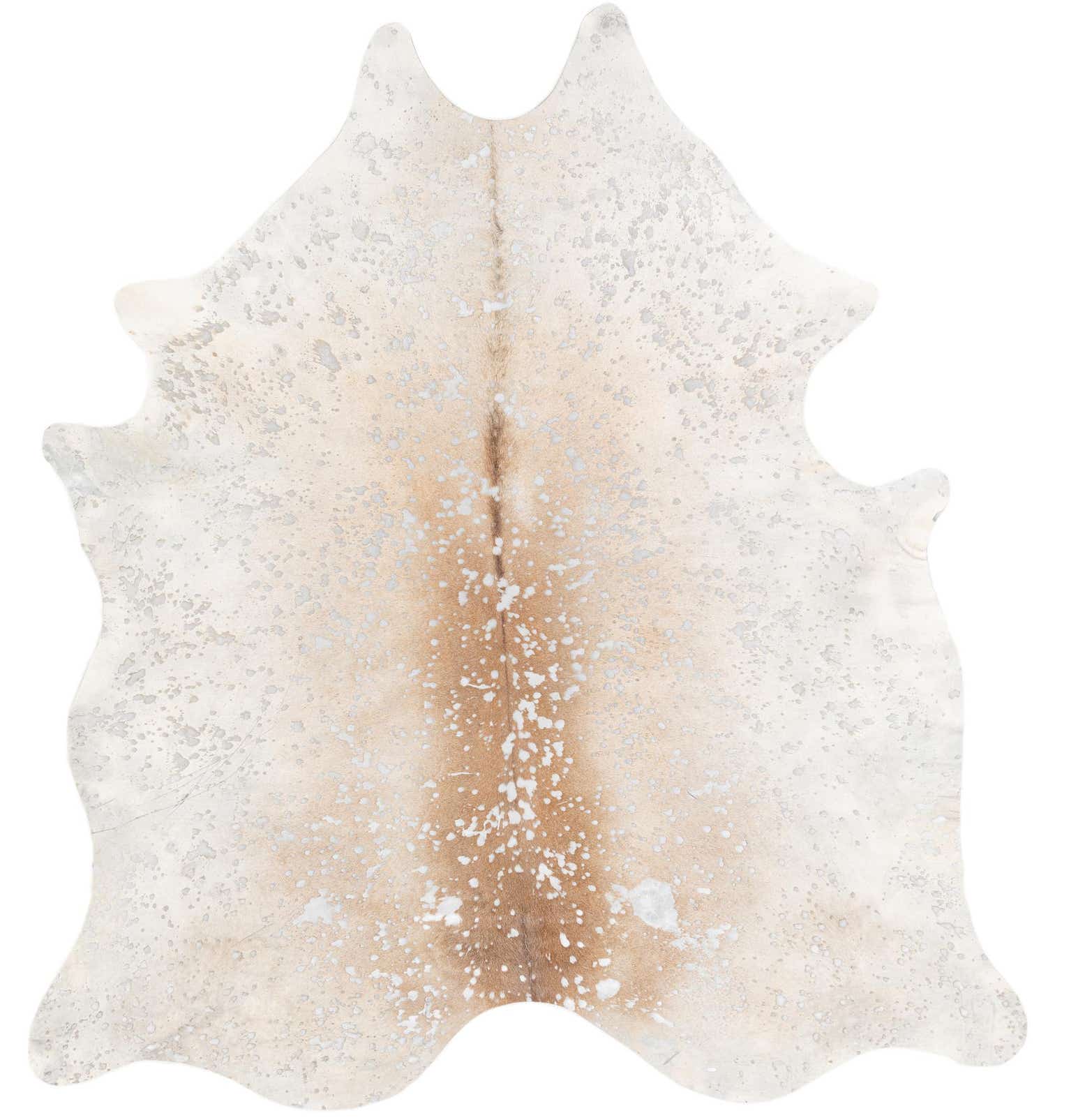 7' 1 x 7' 10 Cowhide Leather Square Rug