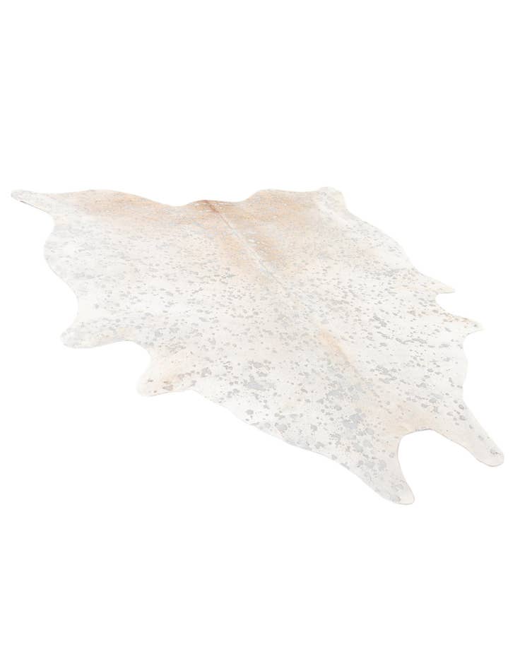 Detail image of 6' 10 x 7' 4 Cowhide Leather Square Rug