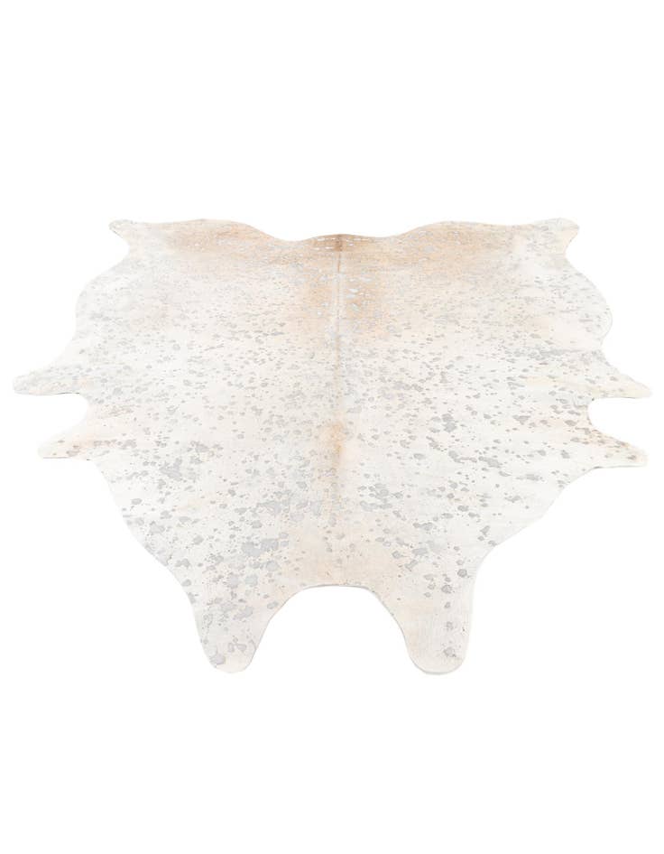 Detail image of 6' 10 x 7' 4 Cowhide Leather Square Rug
