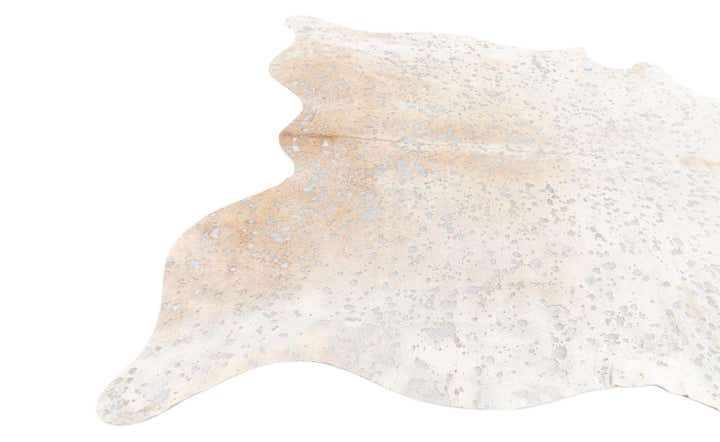 6' 10 x 7' 4 Cowhide Leather Square Rug