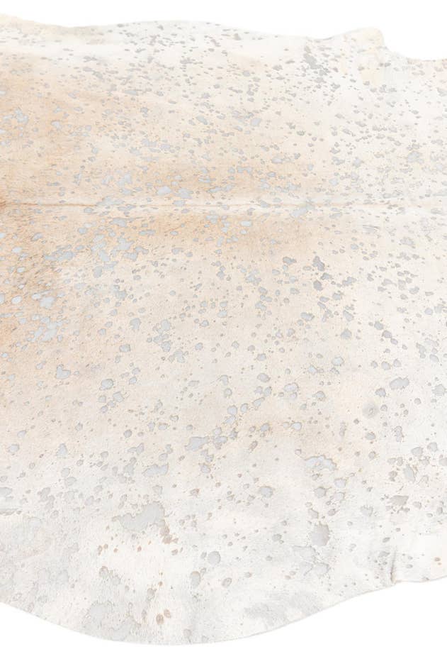 Detail image of 6' 10 x 7' 4 Cowhide Leather Square Rug