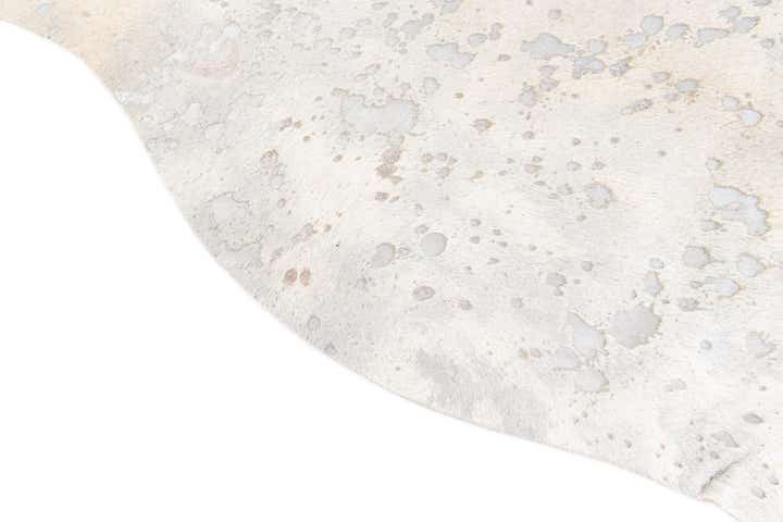 6' 10 x 7' 4 Cowhide Leather Square Rug