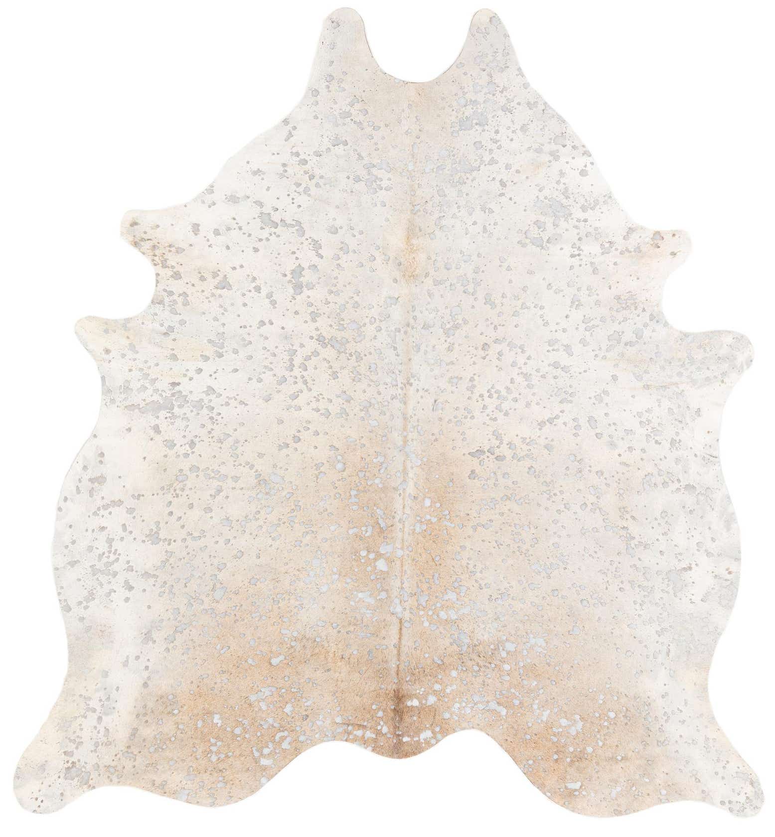 6' 10 x 7' 4 Cowhide Leather Square Rug