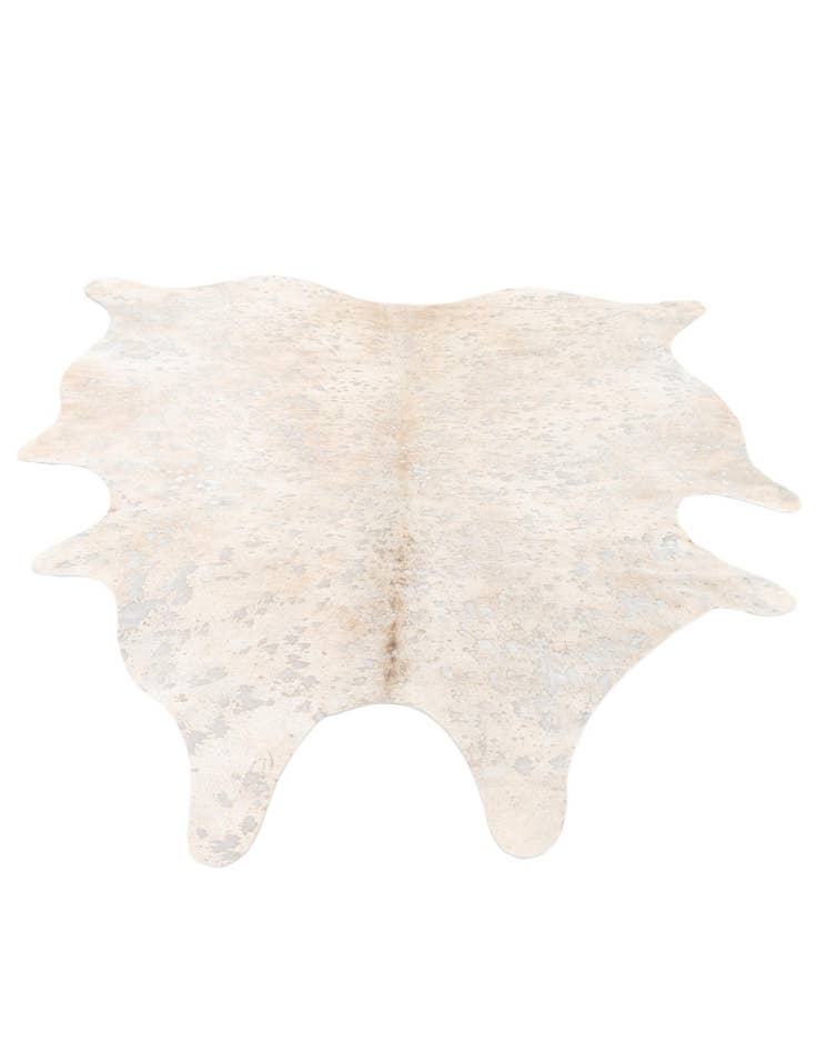 Detail image of 6' 5 x 7' 1 Cowhide Leather Square Rug