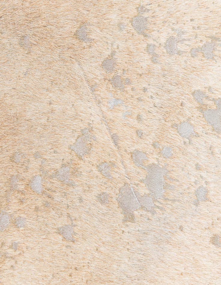 Detail image of 6' 5 x 7' 1 Cowhide Leather Square Rug