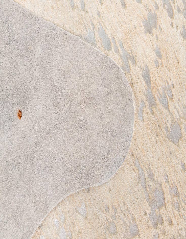 Detail image of 6' 5 x 7' 1 Cowhide Leather Square Rug