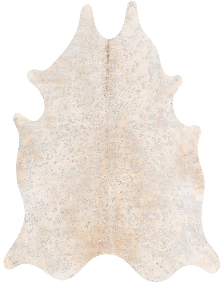Detail image of 6' 5 x 7' 1 Cowhide Leather Square Rug