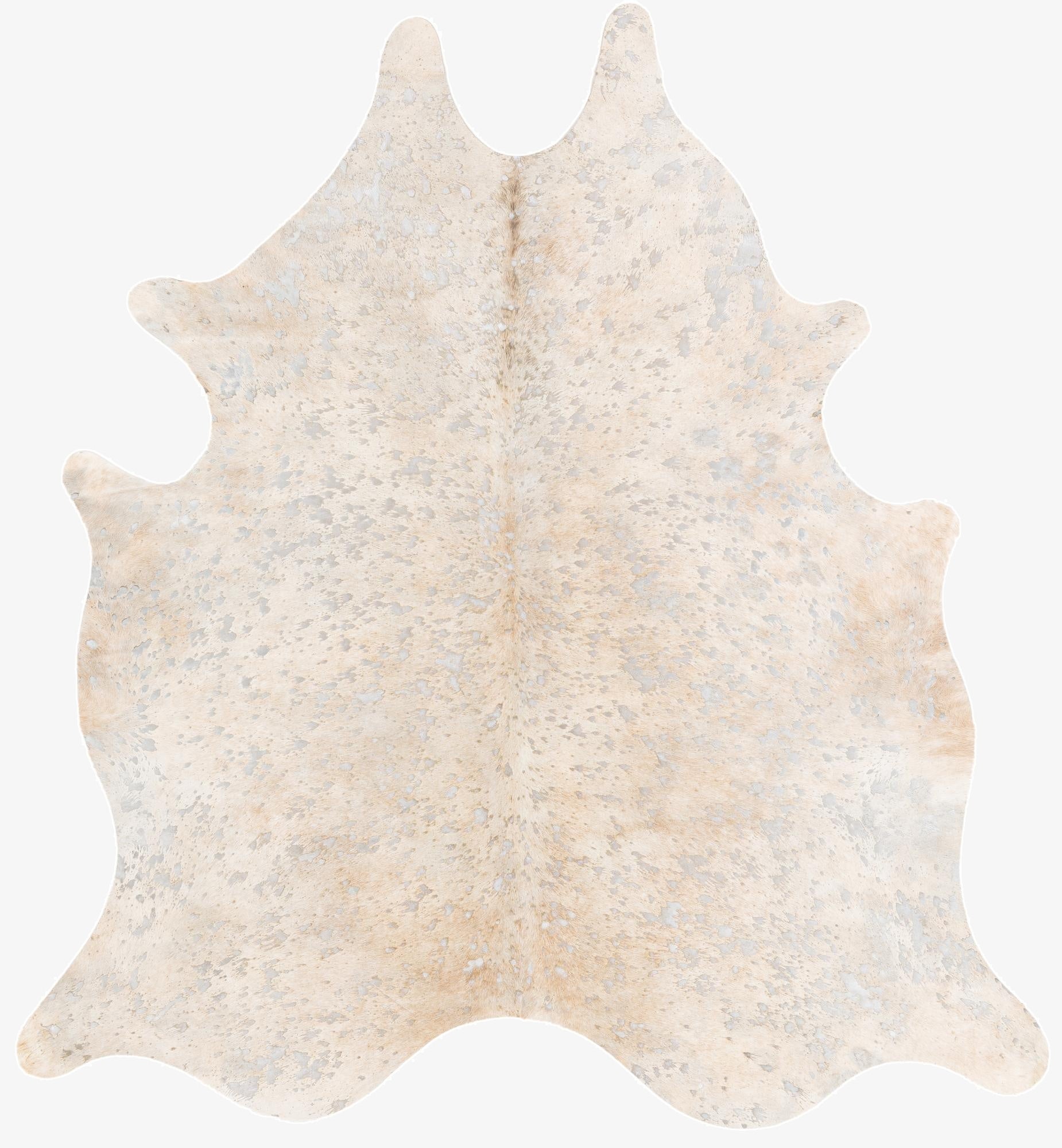 6' 5 x 7' 1 Cowhide Leather Square Rug