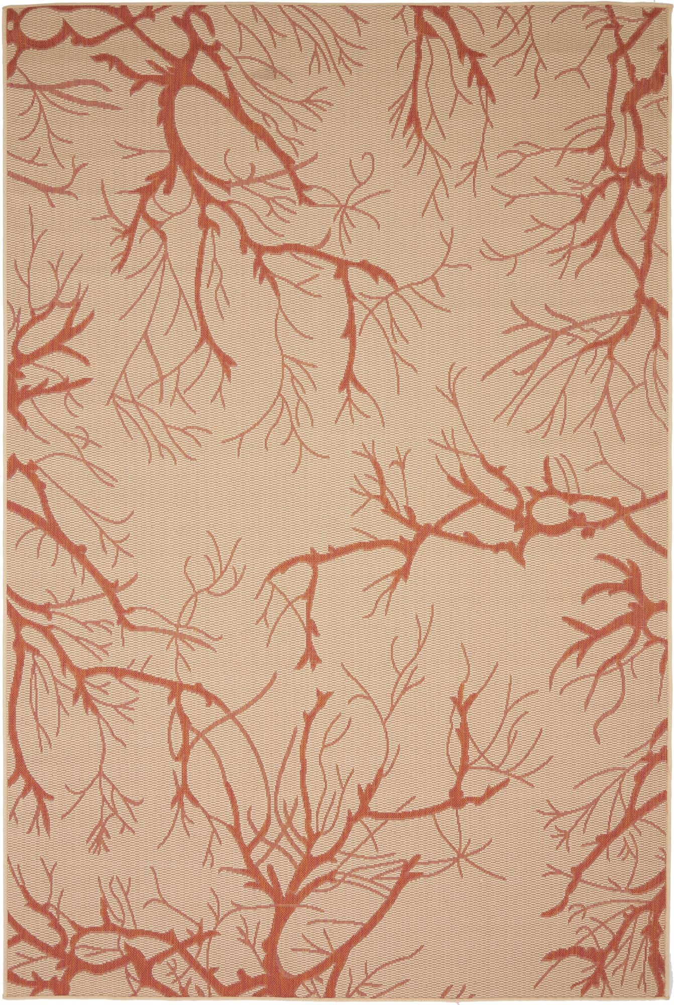6' x 9' Easy-Clean Botanical Indoor / Outdoor Rug