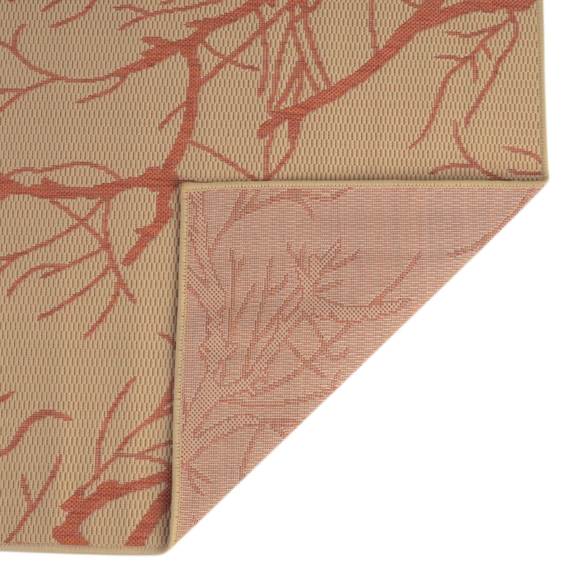6' x 9' Easy-Clean Botanical Indoor / Outdoor Rug