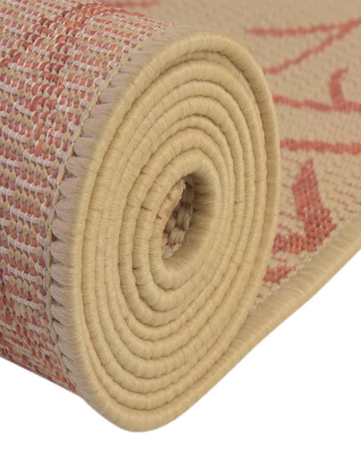 Detail image of 6' x 6'  Washable Botanical Indoor / Outdoor Round Rug