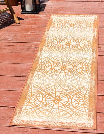 2' x 6' Easy-Clean Trellis Indoor / Outdoor Runner Rug