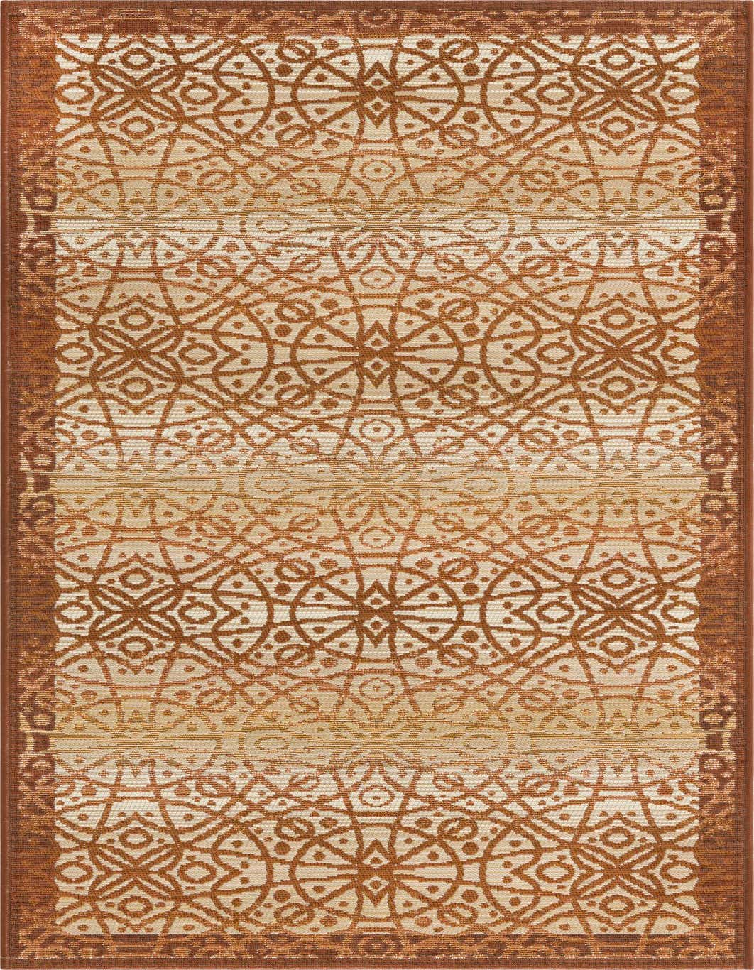 2' 7 x 5' 3 Easy-Clean Trellis Indoor / Outdoor Runner Rug