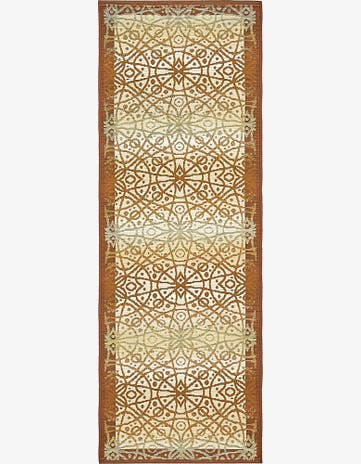 2' x 6' Easy-Clean Trellis Indoor / Outdoor Runner Rug