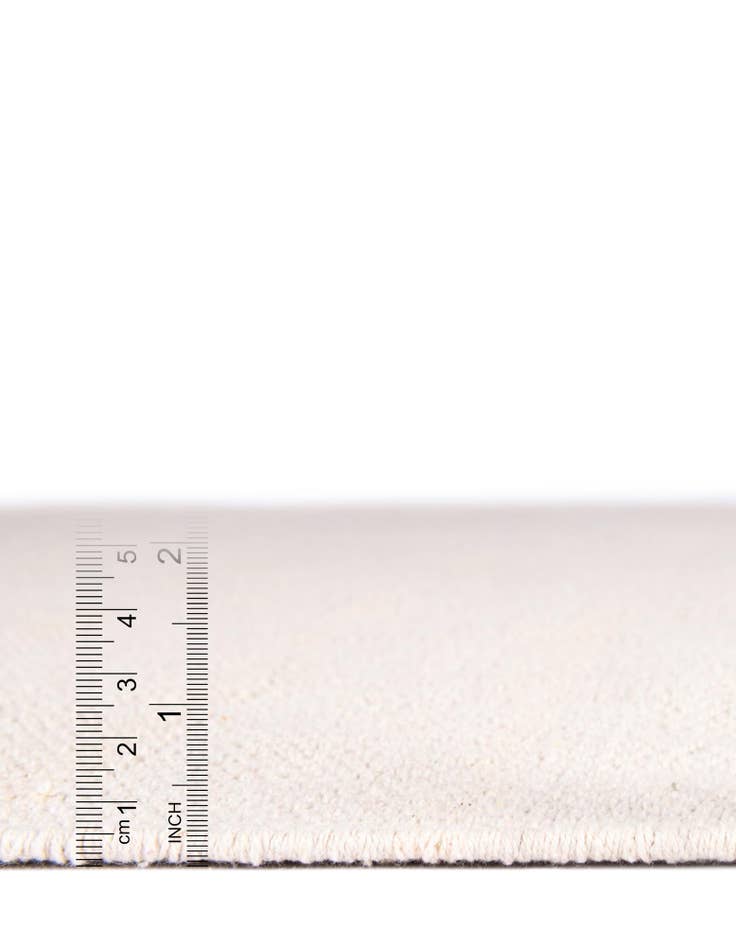 Detail image of Custom Beige and White Hand Woven Chindi Cotton Rug
