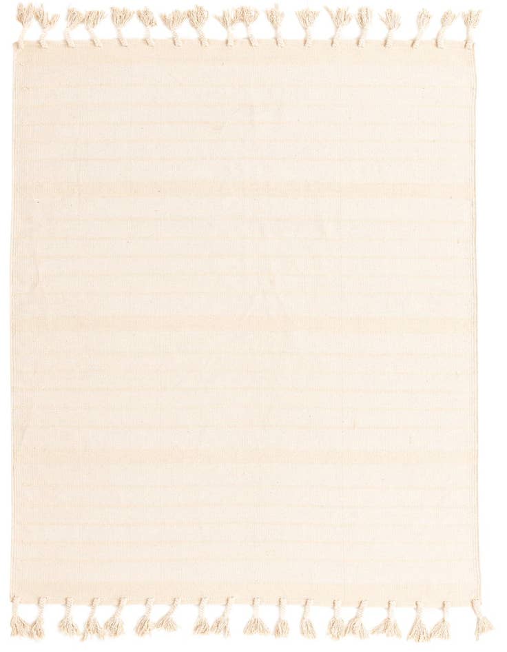 Detail image of 5' 1 x 8' Hand Woven Chindi Cotton Rug