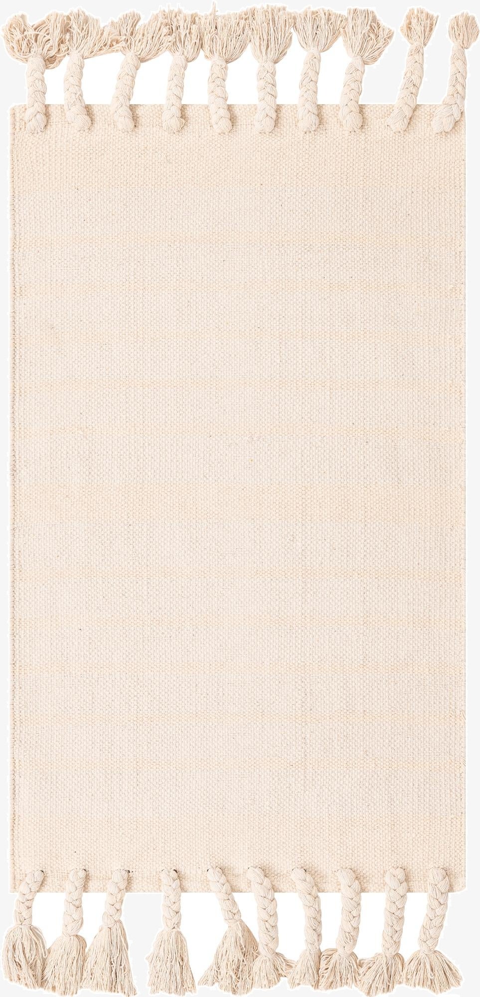 2' x 3' 1  Hand Woven Chindi Cotton Rug