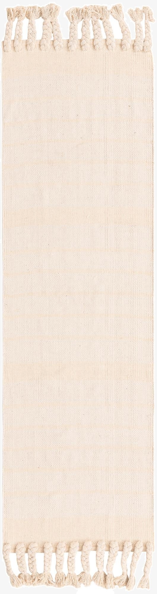 2' 2 x 6' 1  Hand Woven Chindi Cotton Runner Rug