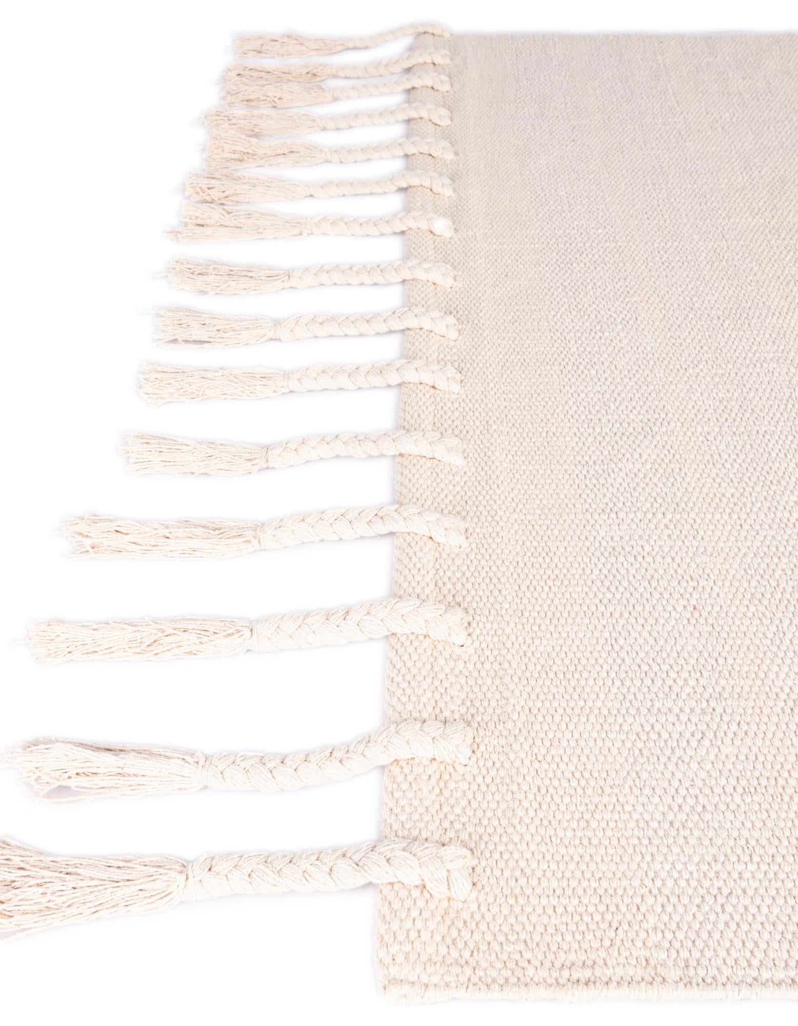 7' 1 x 7' 1 Hand Woven Chindi Cotton Square Rug