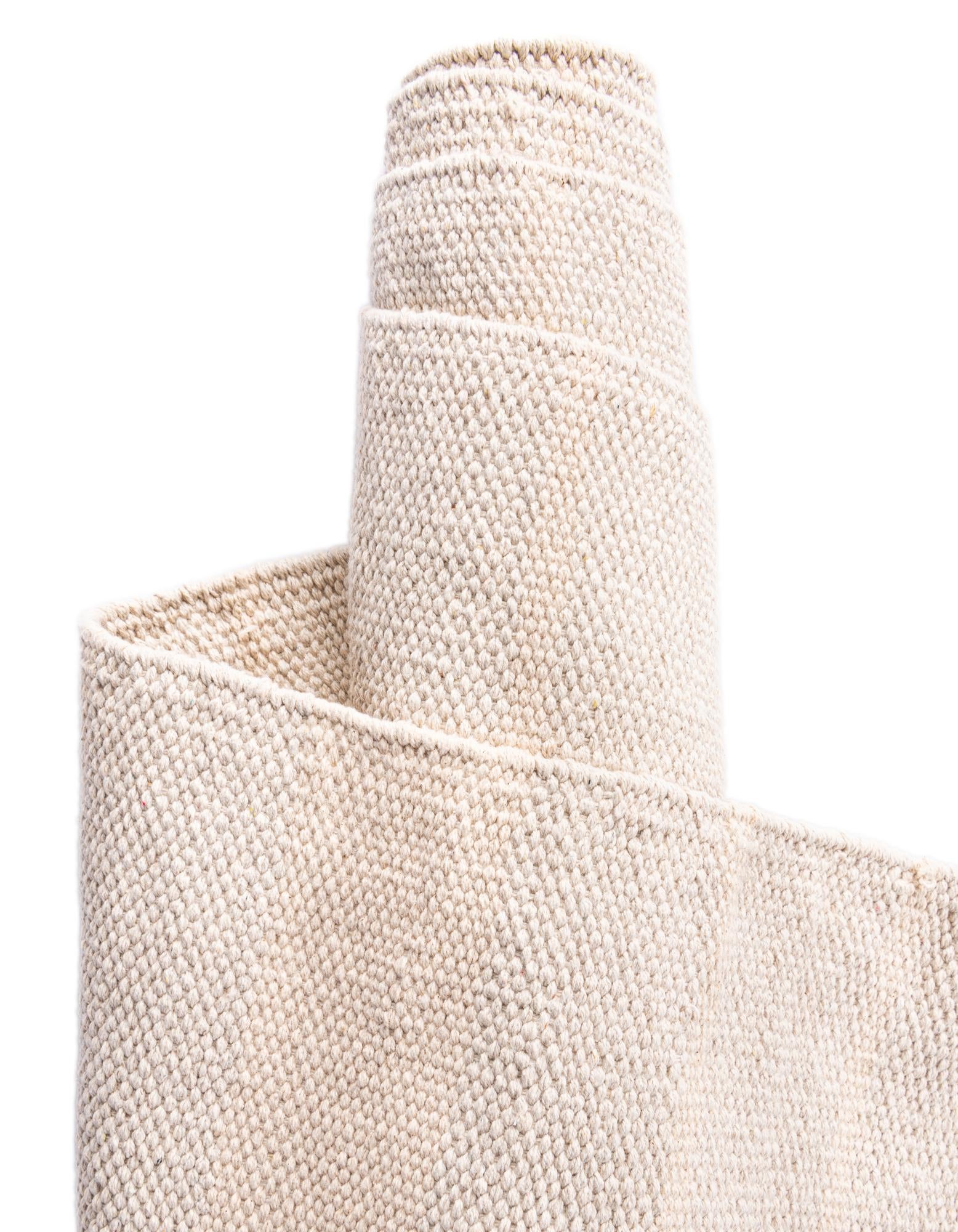 7' 1 x 7' 1 Hand Woven Chindi Cotton Square Rug