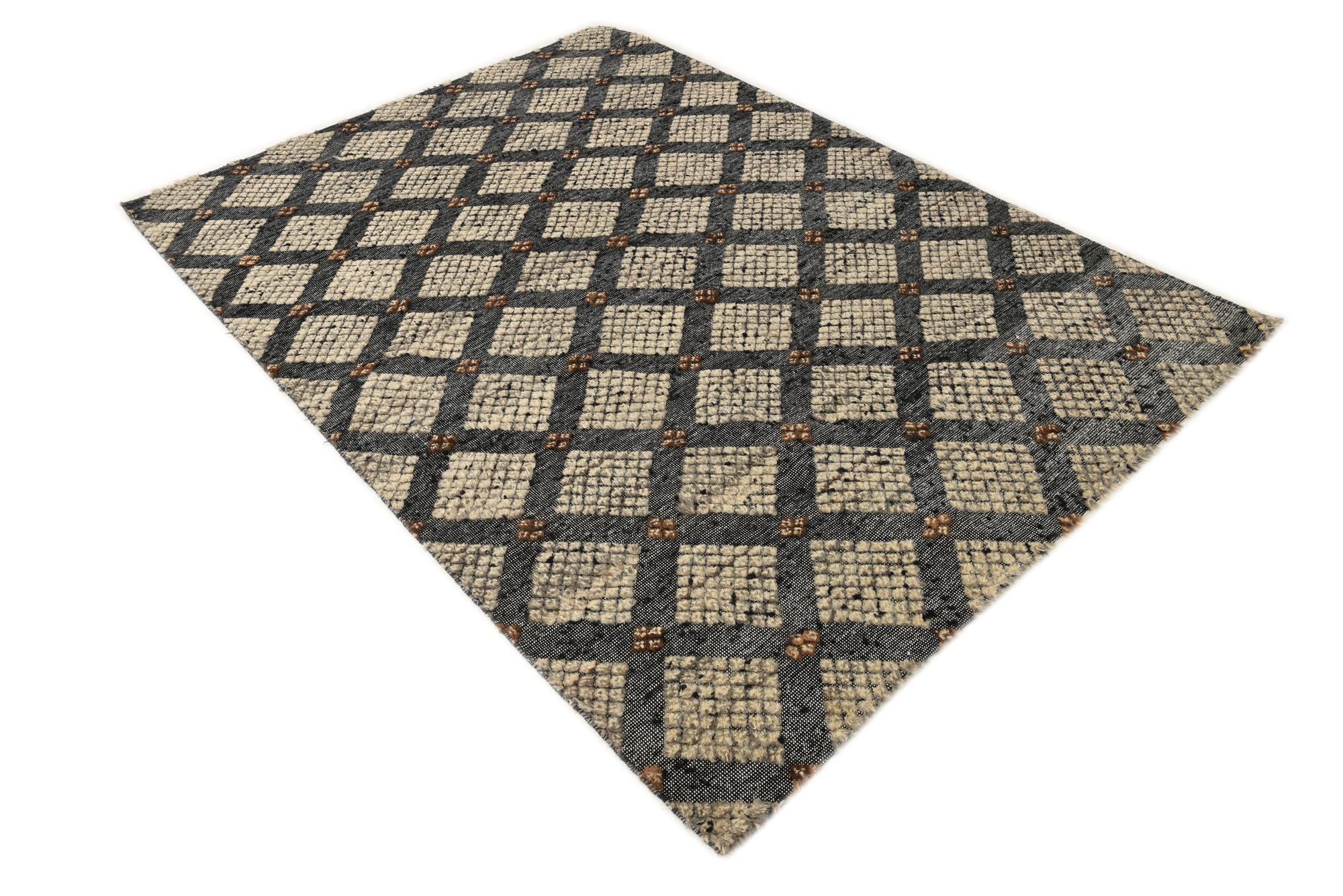 5' 7 x 7' 9 Hand Knotted Darya Wool Rug