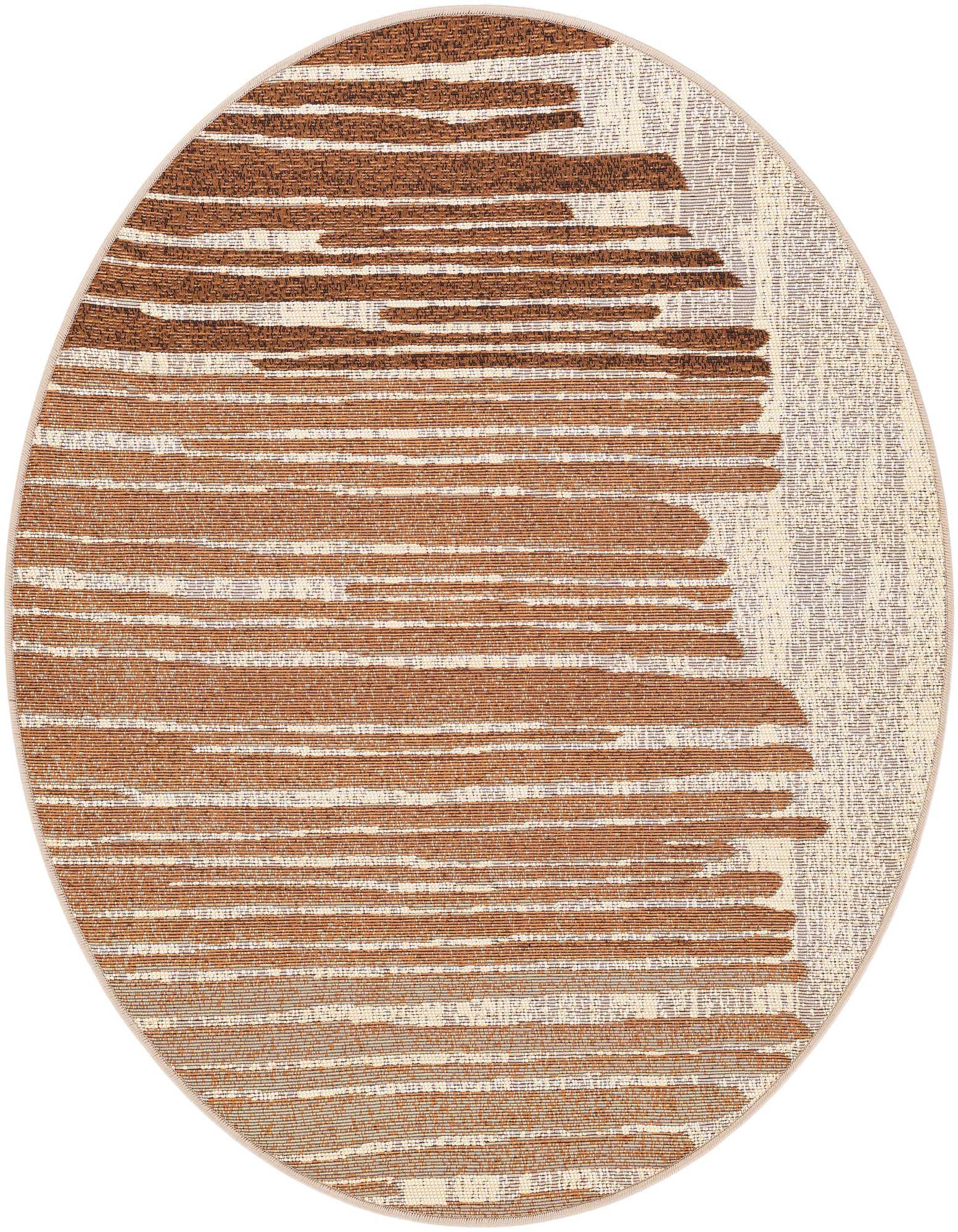 4' x 4' Easy-Clean Modern Indoor / Outdoor Round Rug
