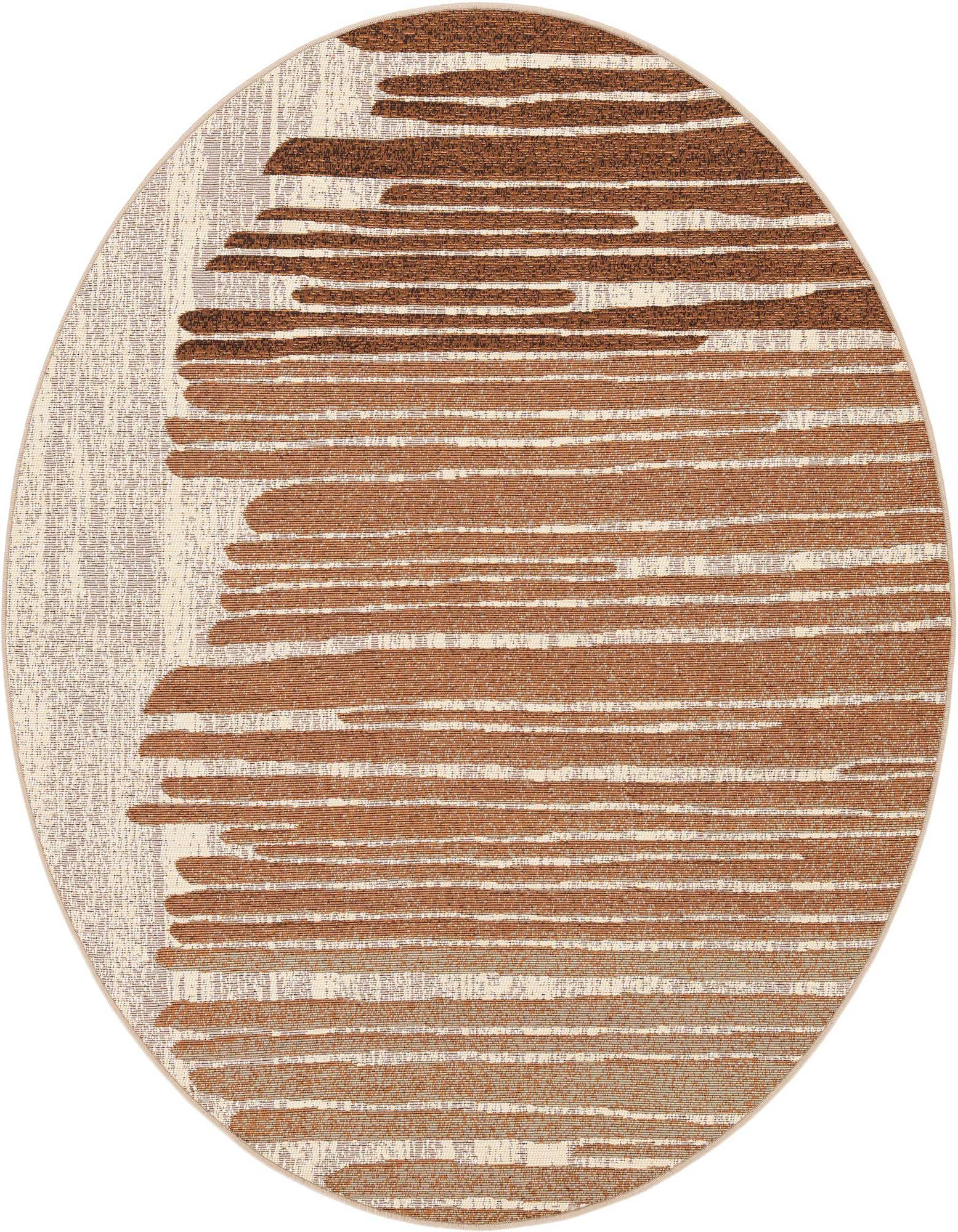5' x 5' Easy-Clean Modern Indoor / Outdoor Round Rug