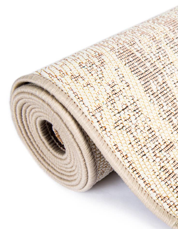 Detail image of 5' x 5'  Washable Modern Indoor / Outdoor Round Rug