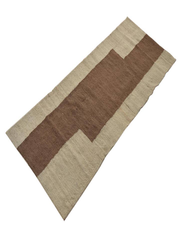 Detail image of 2' 3 x 5' 6 Hand Woven Kilim Modern Wool Runner Rug