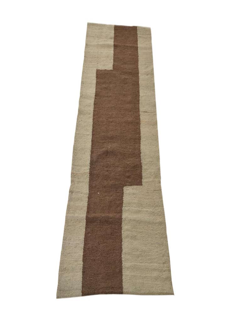 2' 3 x 5' 6 Hand Woven Kilim Modern Wool Runner Rug