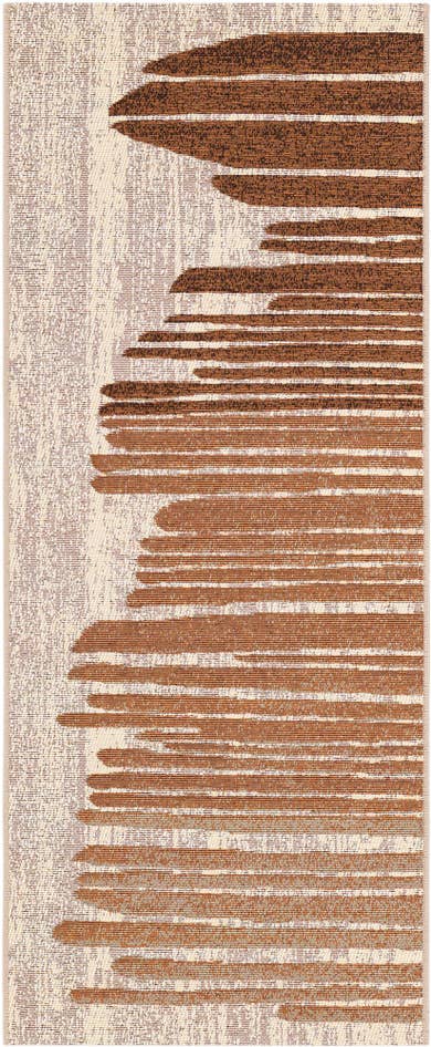 Detail image of 2' x 5' Easy-Clean Modern Indoor / Outdoor Runner Rug