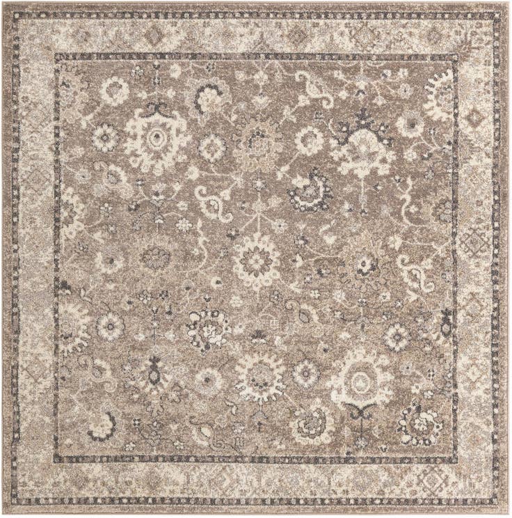 Detail image of 7' 10 x 7' 10 Carrington Square Rug