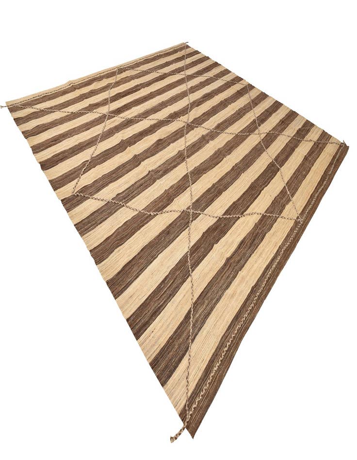 Detail image of 12' 9 x 13' 5 Hand Knotted Moroccan Wool Square Rug
