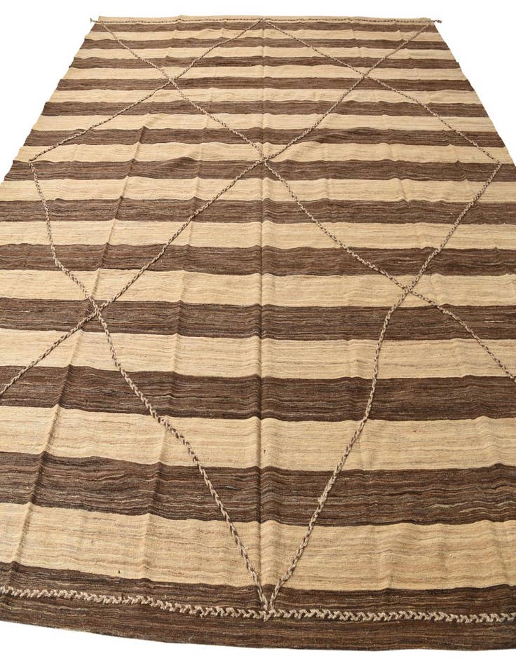 Detail image of 12' 9 x 13' 5  Hand Knotted Moroccan Wool Square Rug