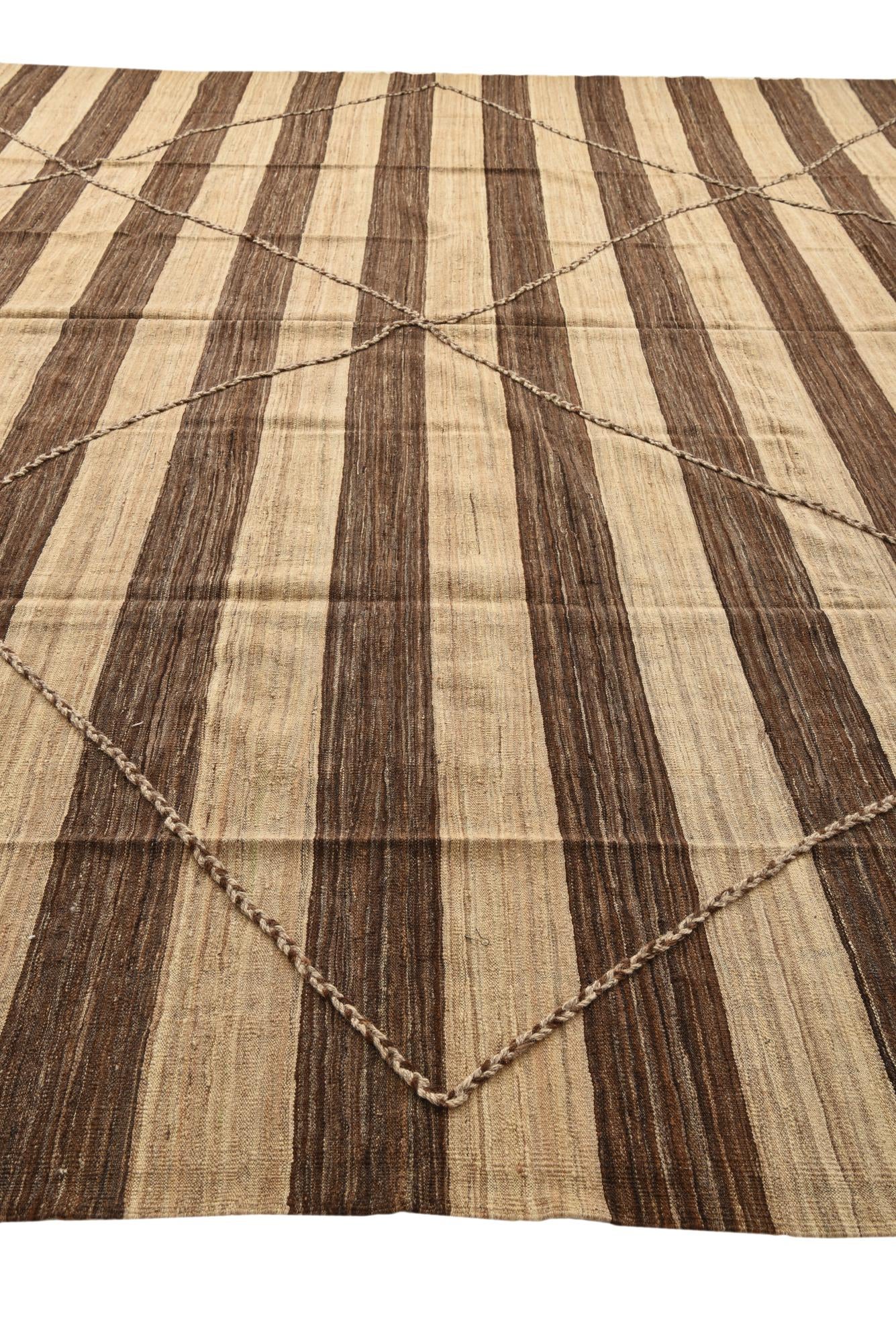 12' 9 x 13' 5 Hand Knotted Moroccan Wool Square Rug