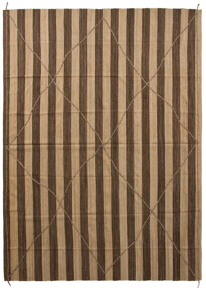 12' 9 x 13' 5 Hand Knotted Moroccan Wool Square Rug