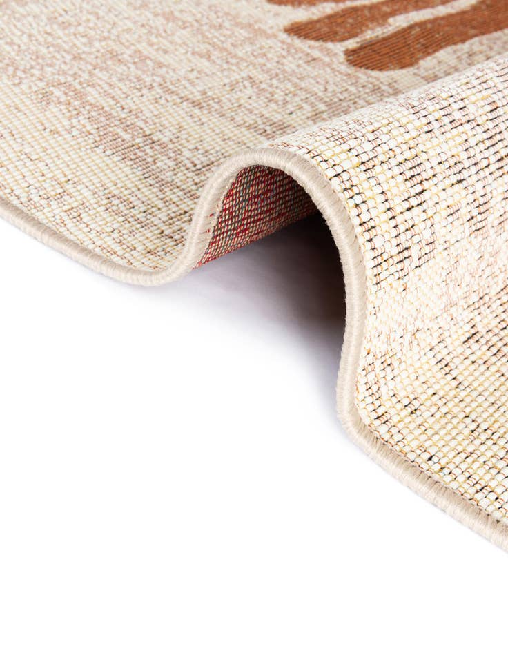 Detail image of 7' 10 x 7' 10  Washable Modern Indoor / Outdoor Square Rug