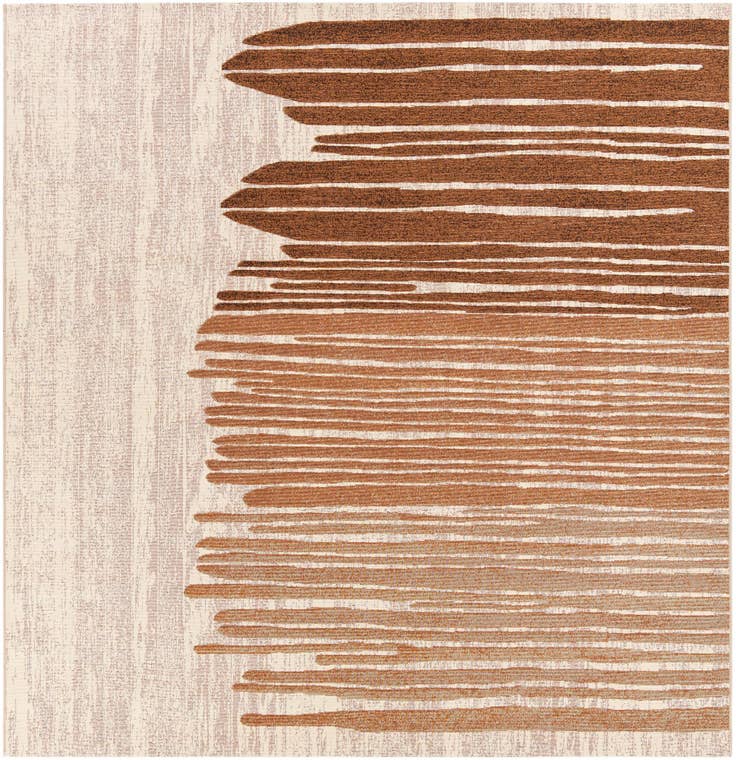 Detail image of 7' 10 x 7' 10 Easy-Clean Modern Indoor / Outdoor Square Rug