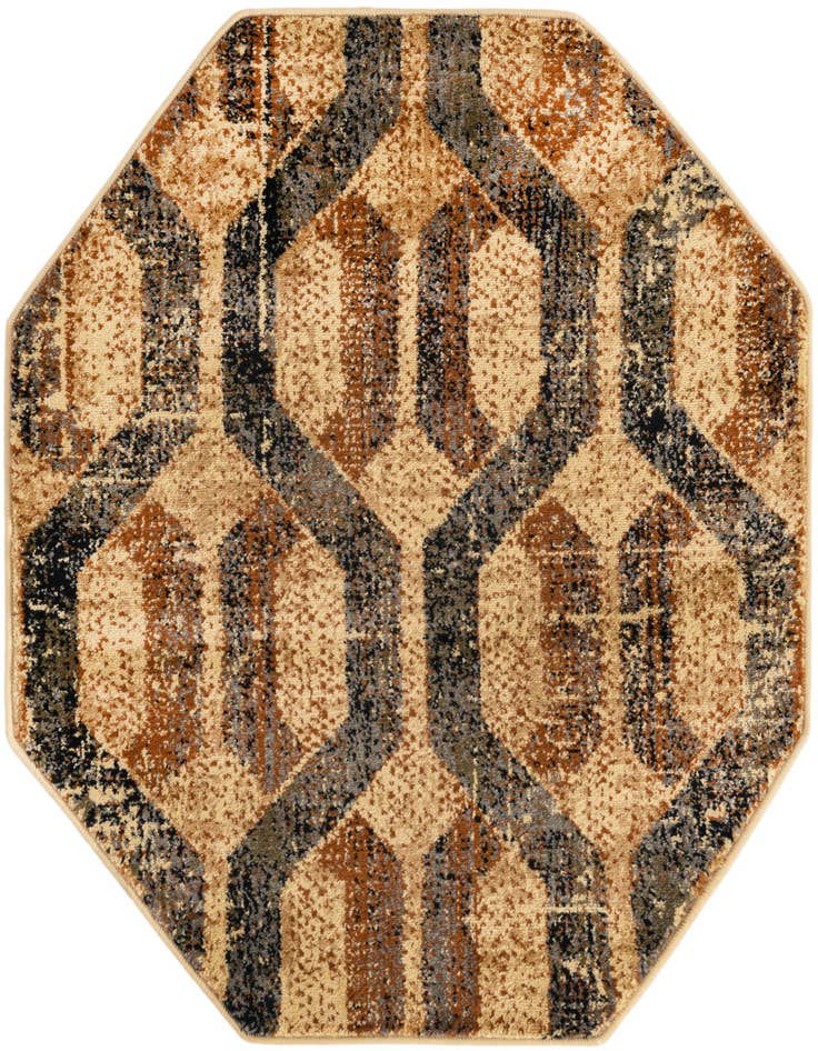 Detail image of 3' 3 x 3' 3 Saturn Octagon Rug