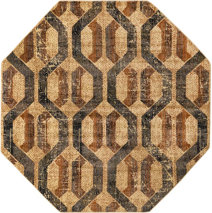 Detail image of 8' x 8' Saturn Octagon Rug