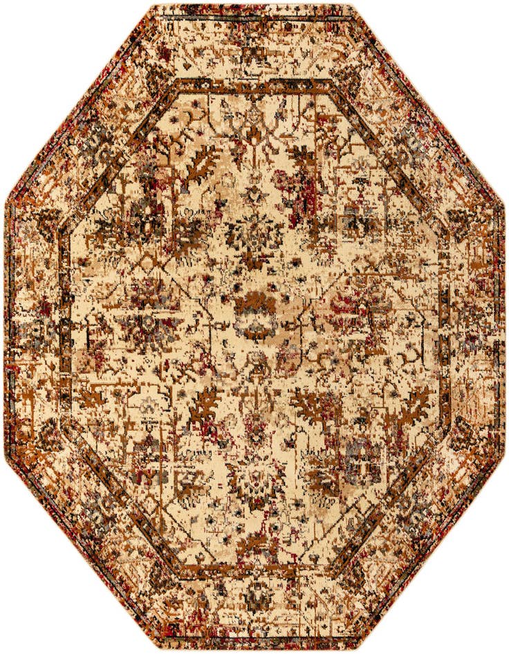 Detail image of 7' 10 x 7' 10 Saturn Octagon Rug