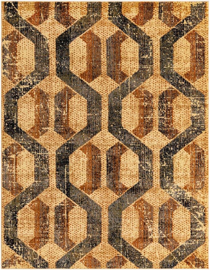 Detail image of 5' 3 x 8' Saturn Rug