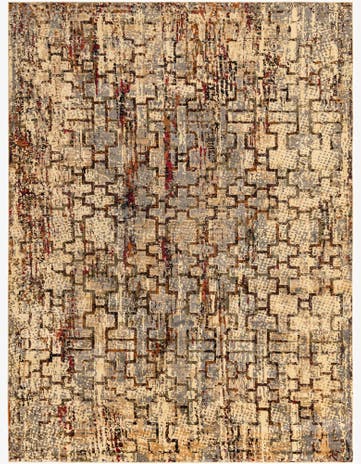 Beige Cream Saturn Rug