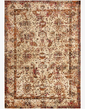 Beige Cream Saturn Rug