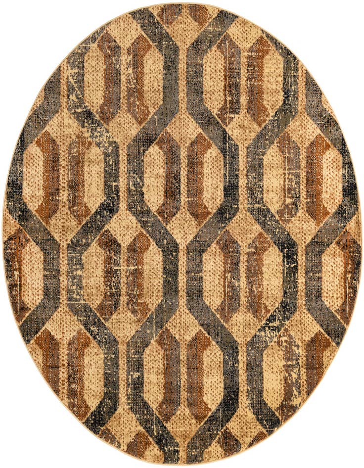 Detail image of 7' x 7' Saturn Round Rug