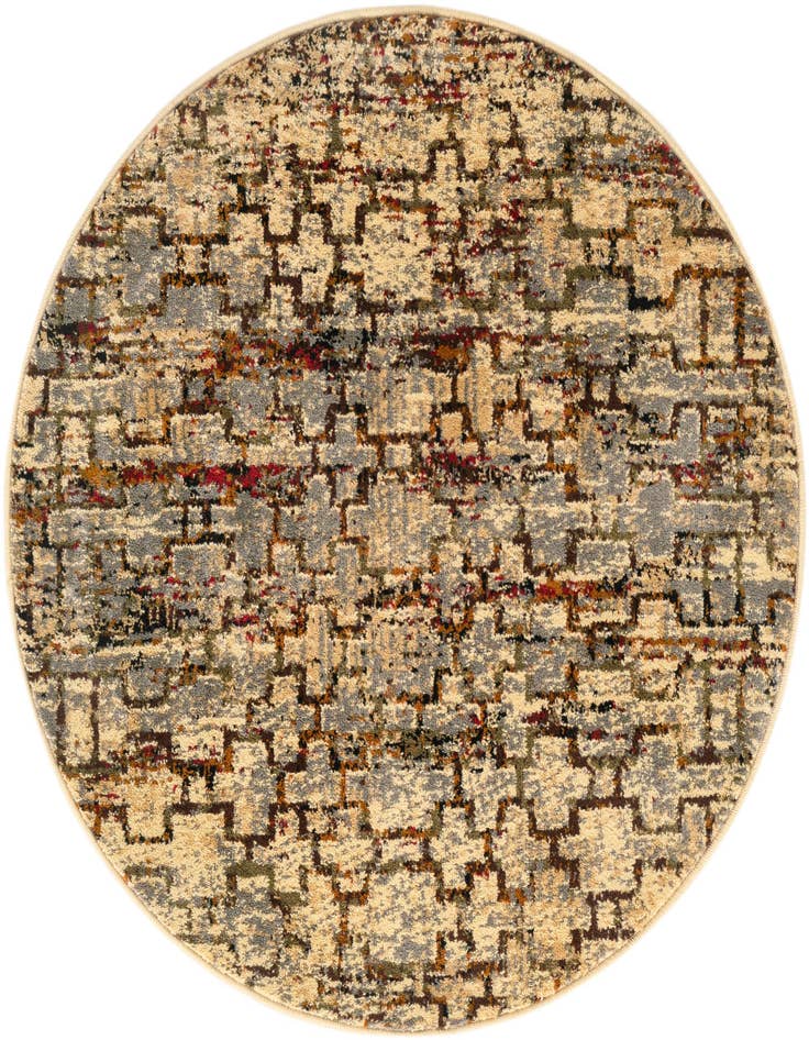 Detail image of 3' x 3' Saturn Round Rug