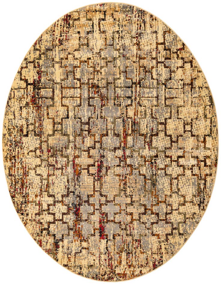 Detail image of 7' x 7' Saturn Round Rug