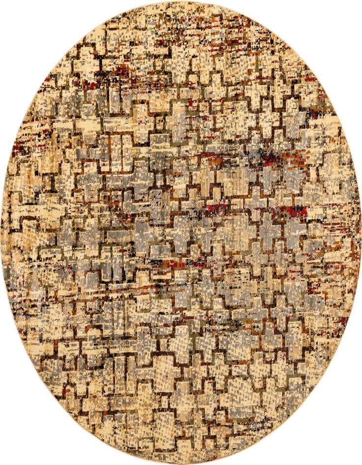 Detail image of 7' 10 x 7' 10 Saturn Round Rug