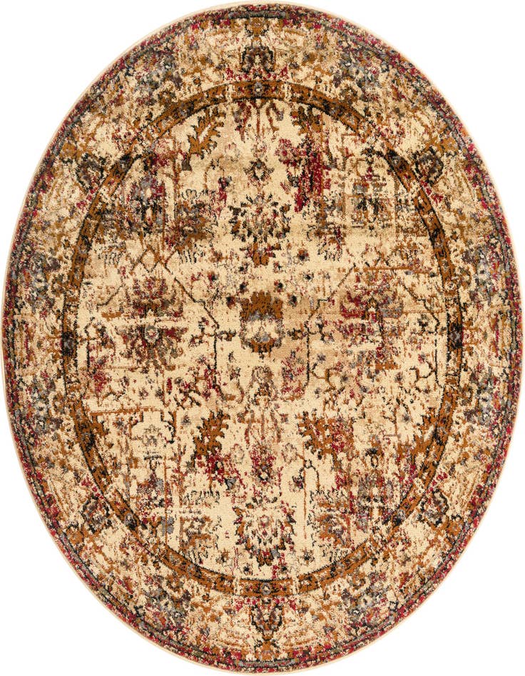 Detail image of 5' 3 x 5' 3 Saturn Round Rug